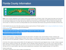 Tablet Screenshot of county-florida.com